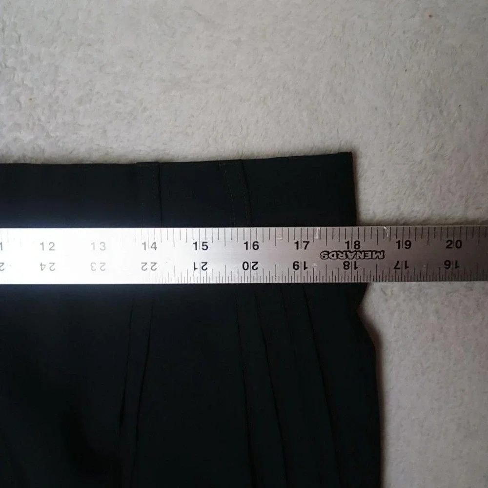 Zanella Pants Men 34x28 Black Dress Classic Pleated Lined Wool Suit Slacks Work